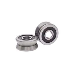 LV203zz V Groove Guide Rail Track Roller Bearings LV203 Double Row Guideway Roller Guide Bearing RV203/17 LV 203 Zz 17*58*25mm