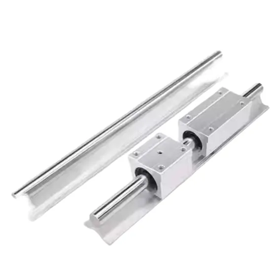 Aluminum Alloy Open Top Wire Locking Ring Support Rail Unit Linear Optical Axis Guide with Dedicated Bearing Seat pictures & photos
