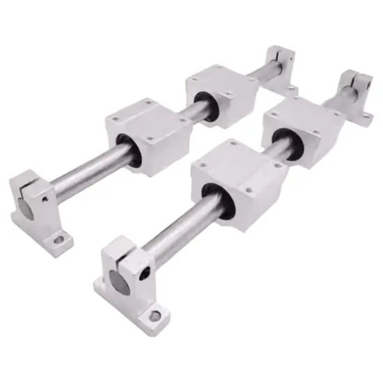 Aluminum Alloy Open Top Wire Locking Ring Support Rail Unit Linear Optical Axis Guide with Dedicated Bearing Seat pictures & photos