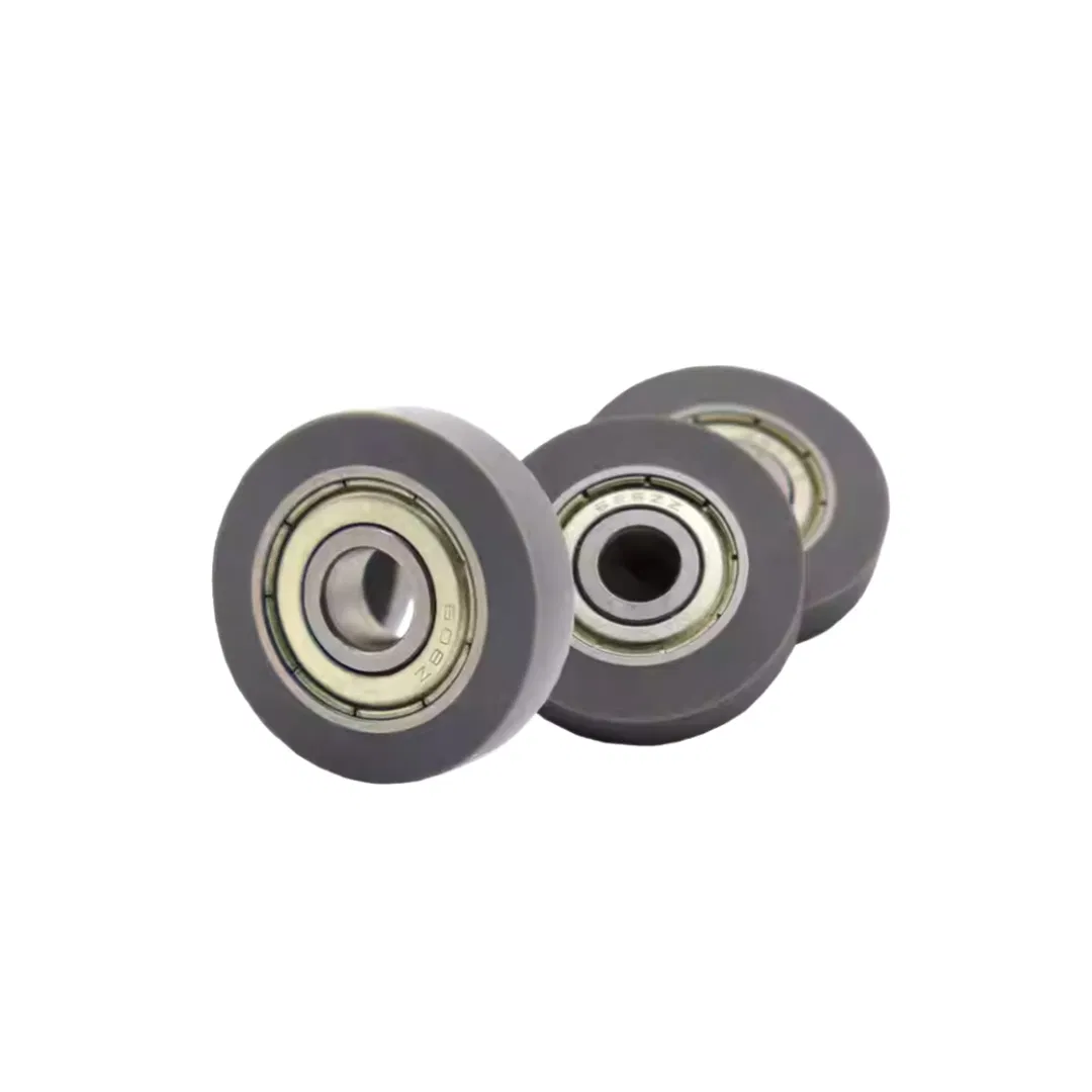 3mm Shaft Hole13mm Diameter PU Guide Pulley Flat Pully Wheel PU68413-4 4X13X4 mm Polyurethane Forming Bearing Roller pictures & photos