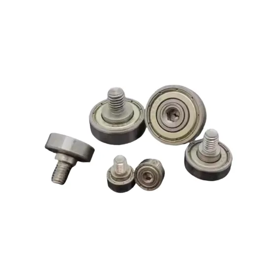 External Thread Metal Pulley Guide Wheel 6200zz Bearing with Shaft Screw Roller Open Seals Grease Lubrication pictures & photos