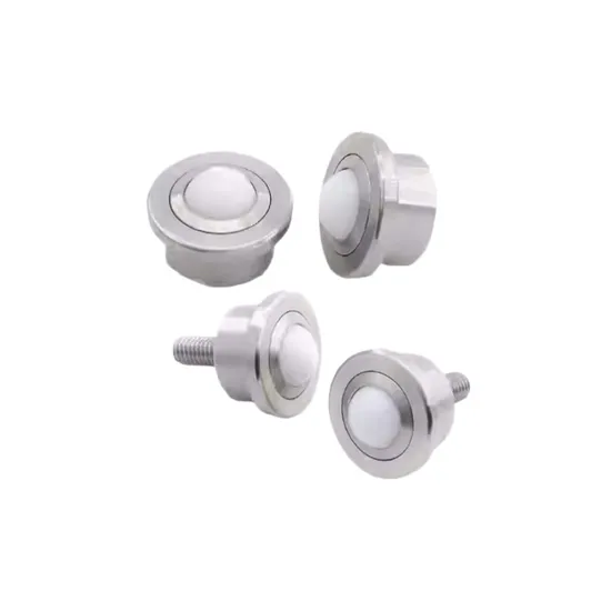 Metric Stainless Steel Ball Transfer Units, Bolt Type Universal Bull's Eye Roller with Fixing Nut, Heavy Duty Omnidirectional Transport Bearing pictures & photos