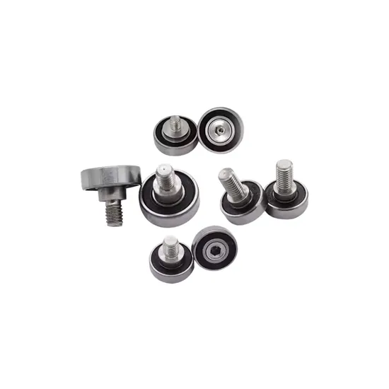 External Thread Metal Pulley Guide Wheel 6200zz Bearing with Shaft Screw Roller Open Seals Grease Lubrication pictures & photos
