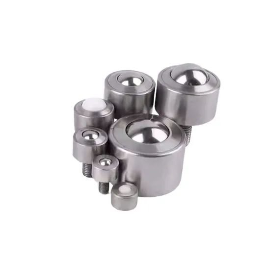 Metric Stainless Steel Ball Transfer Units, Bolt Type Universal Bull's Eye Roller with Fixing Nut, Heavy Duty Omnidirectional Transport Bearing pictures & photos