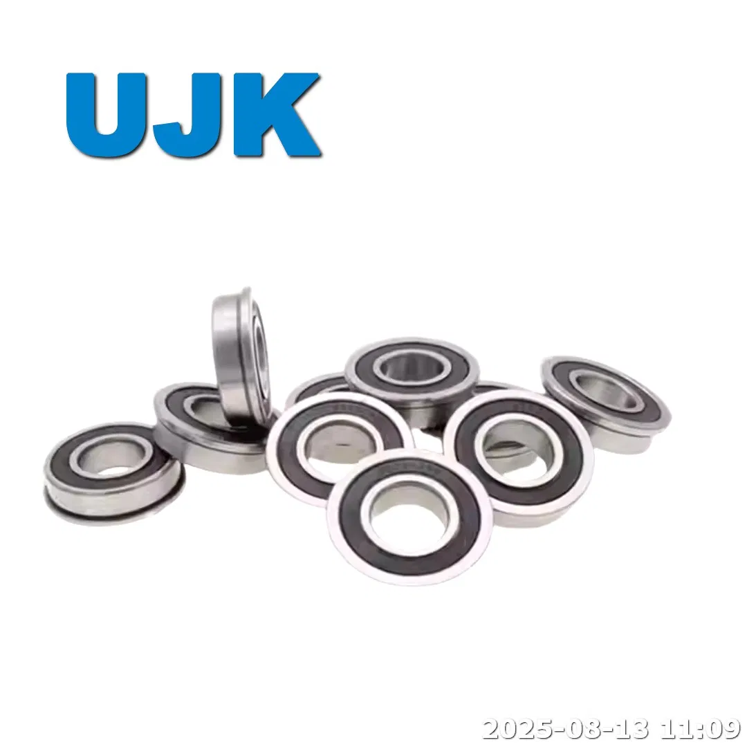 Miniature Flange Bearings F6801zz Open 12X21X23X5X0.8 F6801zz Zz 12X21X23X5X1 for Pick-and-Place Nozzle Spindles Cable Carrier Guidance Rollers pictures & photos