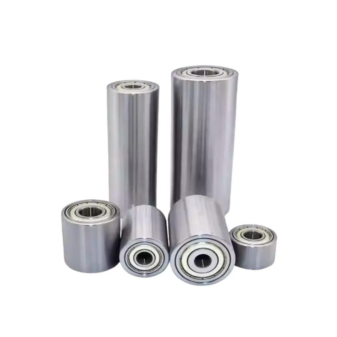 Conveyor Roller Bearings for Steel Idler Conveyor Roller and Bracket New Industrial Belt Conveyor Roller Buffer Durable Carbon Steel Rubber Bearing for Mining C pictures & photos