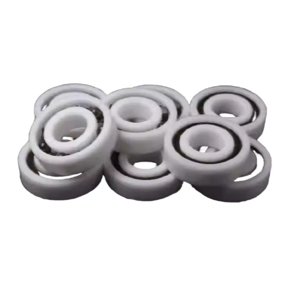 Insulated Non-Magnetic Plastic Bearing 6201 6203 6205, High Strength Peek/PTFE Deep Groove Ball Bearing, Maintenance-Free Oil-Free Bearing with Si3n4/Zro2 Ceram pictures & photos