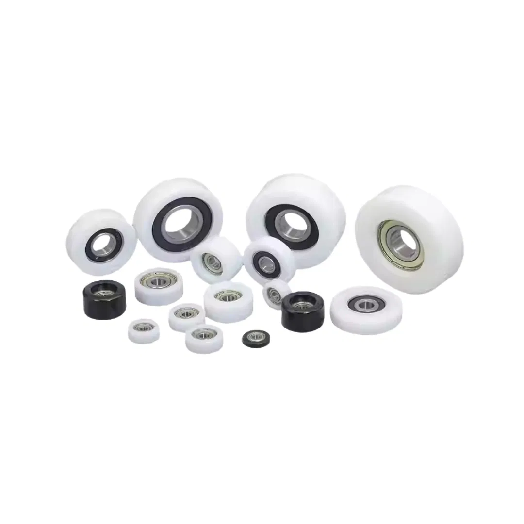 Custom PA6 Black Plastic Nylon Sheave Pulley Bearings Timing Type for Transmission Machinery Construction Industries POM OEM pictures & photos
