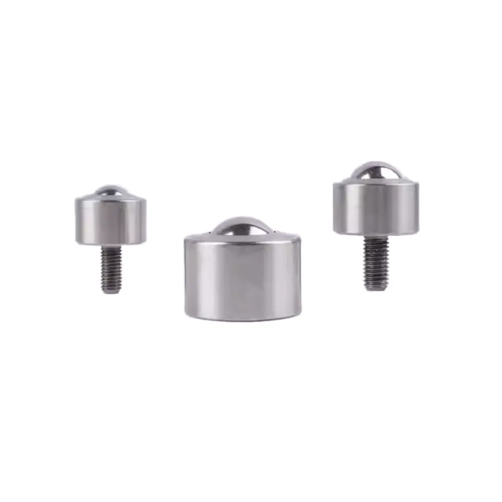 Metric Stainless Steel Ball Transfer Units, Bolt Type Universal Bull's Eye Roller with Fixing Nut, Heavy Duty Omnidirectional Transport Bearing pictures & photos