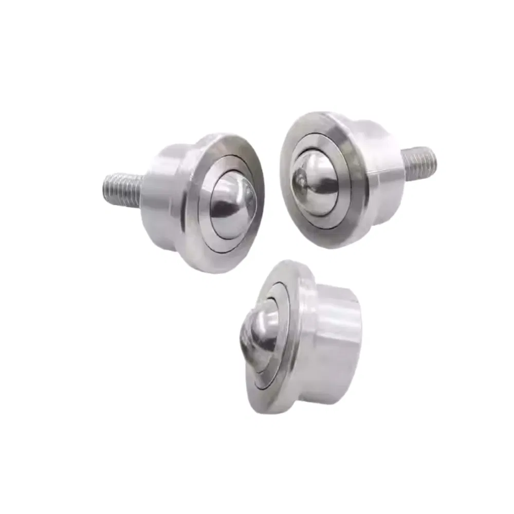 Metric Stainless Steel Ball Transfer Units, Bolt Type Universal Bull's Eye Roller with Fixing Nut, Heavy Duty Omnidirectional Transport Bearing pictures & photos