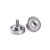 I. D 4-14mm External Thread POM Plastic Coated Bearing High Wear Resistant Nylon Threaded Guide Wheel with Screw Threaded Ball Bearing
