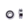 High Quality V624zz 2RS Roller Miniature 4X13X6mm Wheel Pulley Deep Groove Ball Bearing V U Groove Guide Rail for 3D Printing