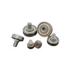 External Thread Metal Pulley Guide Wheel 6200zz Bearing with Shaft Screw Roller Open Seals Grease Lubrication