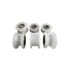 Custom Polyurethane Coated Carbon Steel Roller Unpowered Double Bearing Driven Pulley Natural Color 90A