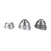 Metric Stainless Steel Ball Transfer Units, Bolt Type Universal Bull's Eye Roller with Fixing Nut, Heavy Duty Omnidirectional Transport Bearing