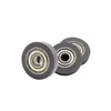 Bdr26 Coated H-Type Pulley Single Ball Bearing Deep Groove Plastic Roller for Tool Cabinet Furniture Mobile Transmission Wheel