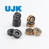 Ujk 608-2RS Sealed Bearings 8X22X7mm - Double Rubber Seals for Skateboards & Motors