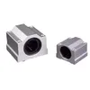 SBR25uu SBR25luu Linear Slide Block Bearing, 25mm Bore Linear Motion Unit for SBR25 Linear Guide Rail, Smooth & Low Noise Ball Bearing Block for Laser Cutting &