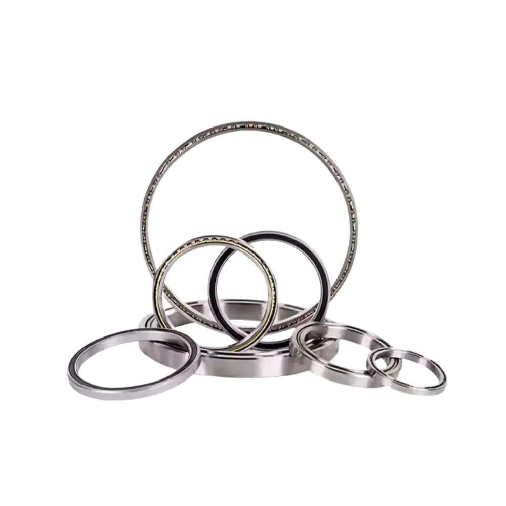 Ja025XP0 Size 63.5X76.2X6.35 mm Ujk Inside Diameter 63.5mm Four-Point Contact Chrome Steel Thin Section Ball Bearings pictures & photos